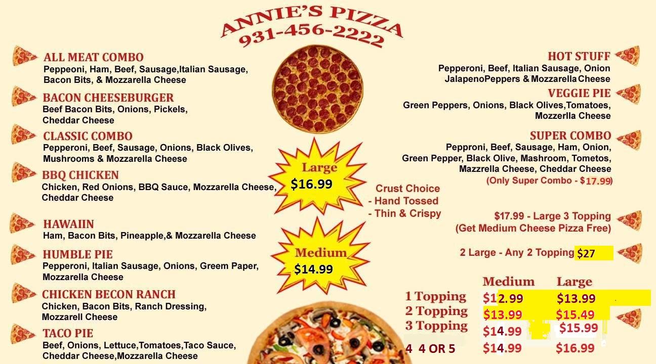 ANNIE'S PIZZA